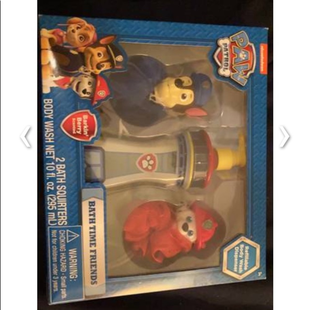 Brand New Paw Patrol Squirters, Soap, and Sponges Bath Set